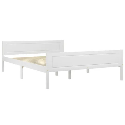 sosnowe białe łóżko Siran 4X
