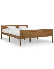 Drewniane łóżko miodowy brąz 120x200 - Siran 4X w sklepie Edinos.pl