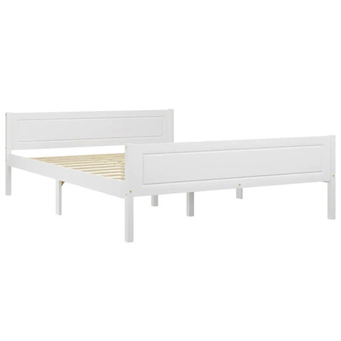 sosnowe białe łóżko Siran 5X
