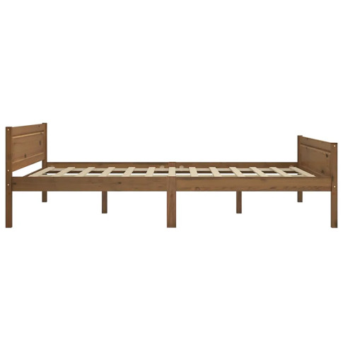 drewniane łóżko miodowy brąz 160x200 Siran 6X