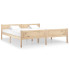 Małżeńskie łóżko z naturalnego drewna 180x200 - Siran 7X