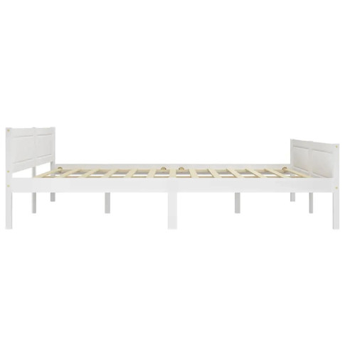 drewniane białe łóżko 180x200 Siran 7X