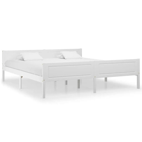 sosnowe białe łóżko 180x200 Siran 7X