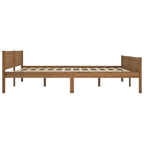 drewniane łóżko miodowy brąz 180x200 Siran 7X