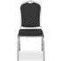Czarne krzesło bankietowe tapicerowane Enix 3X