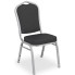 Czarne tapicerowane krzesło do sali bankietowej - Enix 3X