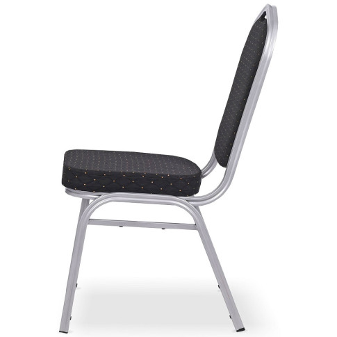 Czarne metalowe krzesło bankietowe konferencyjne Enix 3X