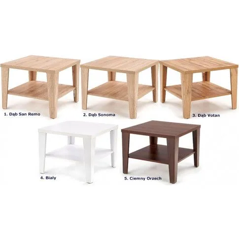 Zdjęcie biała kwadratowa ława do salonu Umis 2X | Edinos.pl