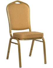 Złote krzesło sztaplowane do restauracji - Enix 4X w sklepie Edinos.pl