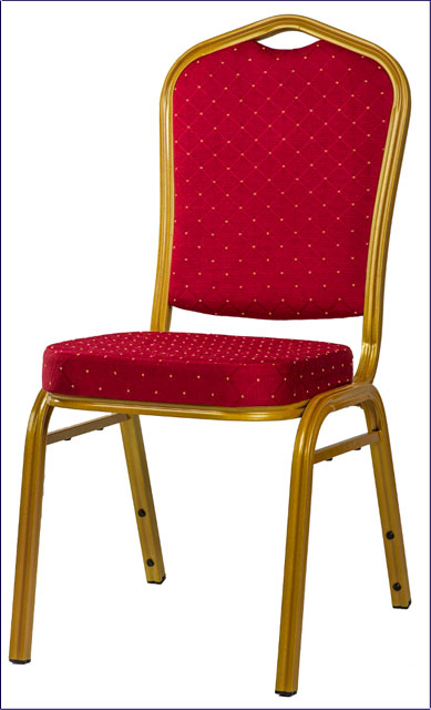 Eleganckie krzesło restauracyjne sztaplowane czerwone Enix 5X
