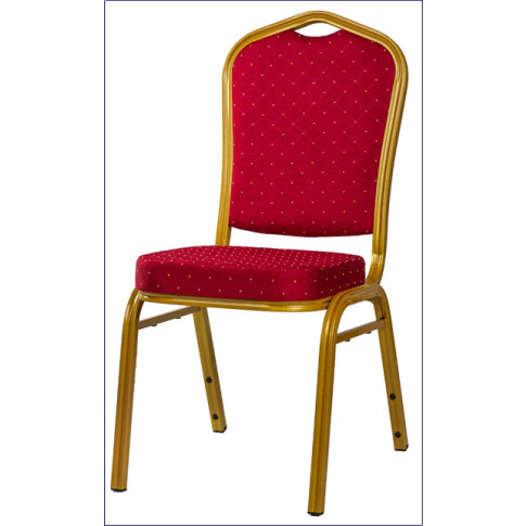 Czerwone krzesło bankietowe Enix 5X