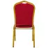 Czerwone krzesło bankietowe sztaplowane Enix 5X