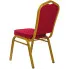 Czerwone metalowe krzesło bankietowe Enix 5X