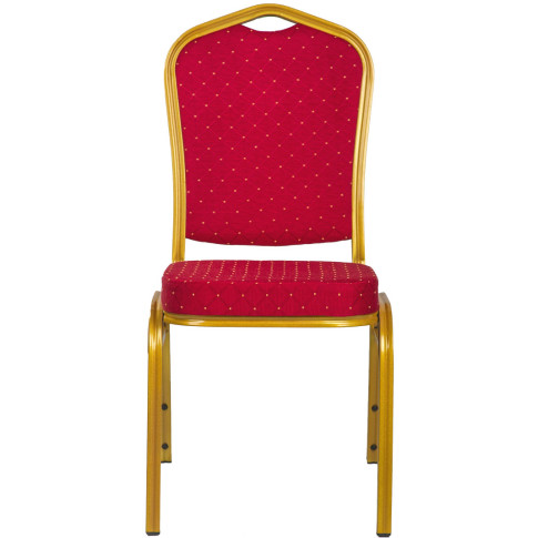 Czerwono złote krzesło bankietowe Enix 5X