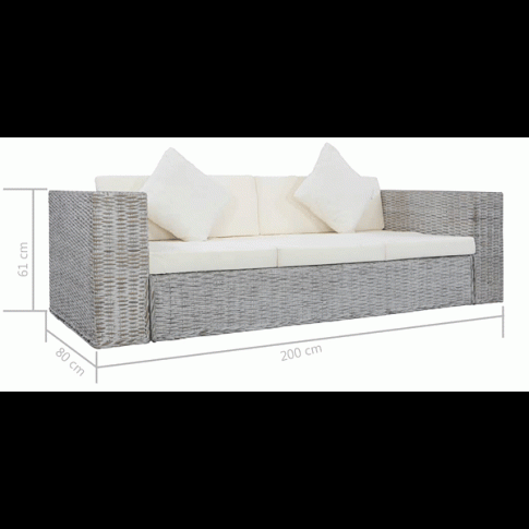 Szczegółowe zdjęcie nr 8 produktu Sofa Otma 3C trzyosobowa - szara