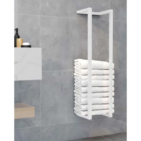 Zdjęcie biały uchwyt łazienkowy na ręczniki Raxin 3X | Edinos.pl