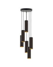 Regulowana czarna lampa wisząca glamour - EX342-Monakes w sklepie Edinos.pl