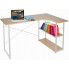 Metalowe biurko narożne z półkami - Uvos