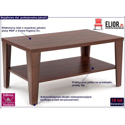 Fotografia Ława Umis 3X - ciemny orzech z kategorii Ławy i stoliki