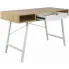 Metalowe biurko skandynawskie z szufladą Alekiv
