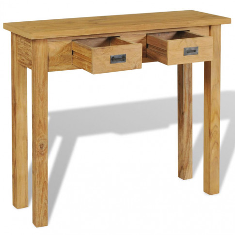 Szczegółowe zdjęcie nr 4 produktu Drewniany stolik-konsola do przedpokoju - Tezo 3X