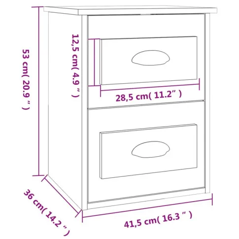 Wymiary wiszącej szafki Norx