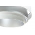Szczegółowe zdjęcie nr 4 produktu Biało-srebrna welurowa lampa wisząca - S443-Flina