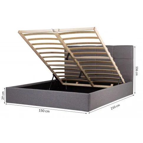 Szczegółowe zdjęcie nr 4 produktu Łóżko Majos 140x200 - białe