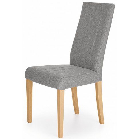 Zdjęcie produktu Tapicerowane krzesło drewniane Iston - popiel + dąb miodowy.