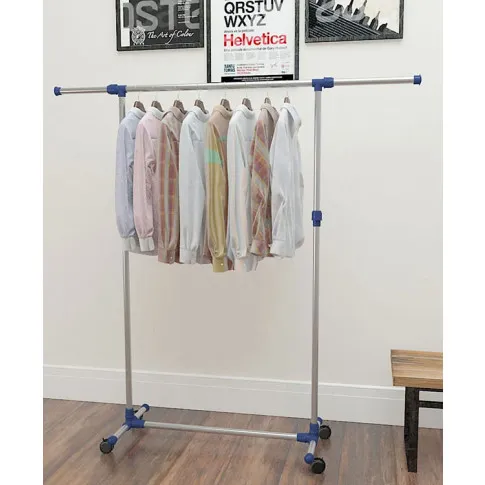 Szczegółowe zdjęcie nr 6 produktu Srebrny mobilny wieszak na ubrania - Engero