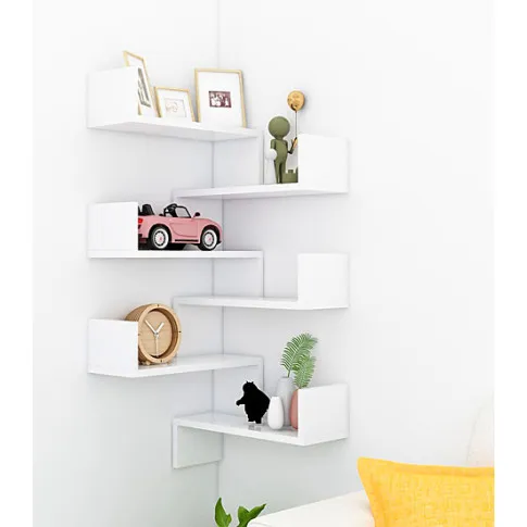 Wizualizacja białej półki Ejnori