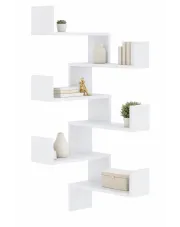 Zestaw 2 białych półek narożnych - Fiordes w sklepie Edinos.pl