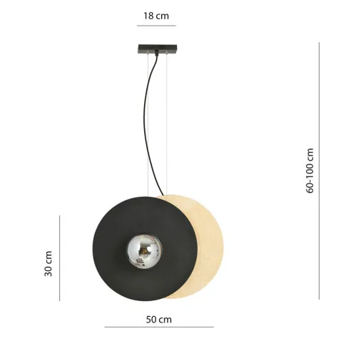 wymiary lampy D104 Timy