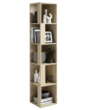 Narożny regał słupek dąb sonoma - Valero w sklepie Edinos.pl