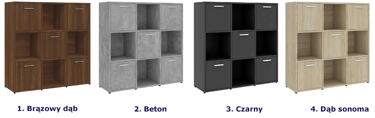 Kolory regału Nero 5X