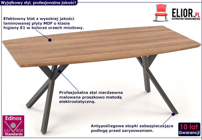 Industrialna ława orzech miodowy Feniti