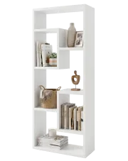 Biały nowoczesny regał wiszący lub stojący - Matic 4X w sklepie Edinos.pl