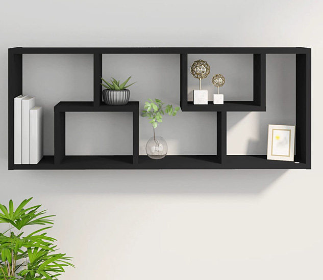 Prezentacja wiszącego regału Matic 4X kolor czarny