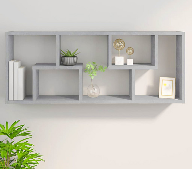 Prezentacja wiszącego regału Matic 4X kolor beton