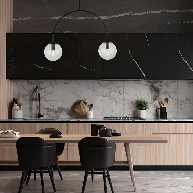 Nowoczesna lampa sufitowa D115-Inos transparentny