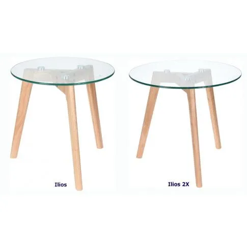 Zdjęcie stylowy stolik Sebastiax 2X szklany do kawiarni sklep Edinos.pl