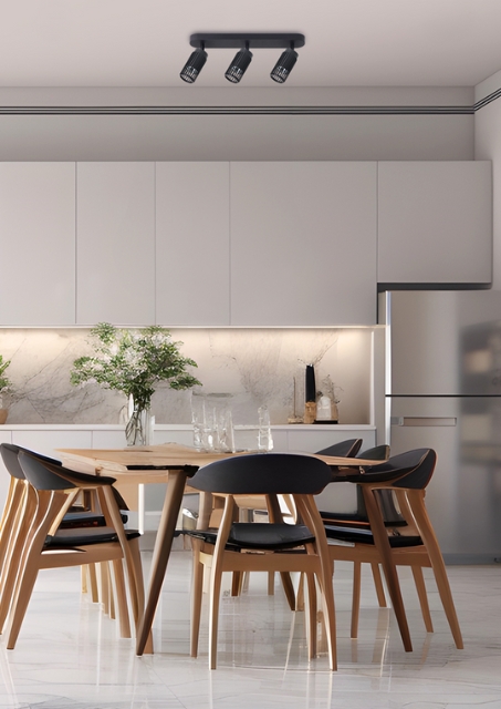 Loftowy czarny plafon - K357-Hermes