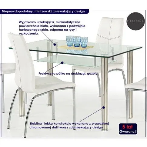 Fotografia Stół szklany Slendor z kategorii Stoły