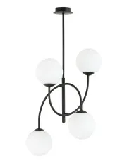 Lampa sufitowa w stylu loft z mlecznymi kloszami - D116-Inos w sklepie Edinos.pl