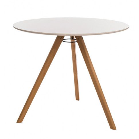 Zdjęcie produktu Okrągły biały stolik Lanum.