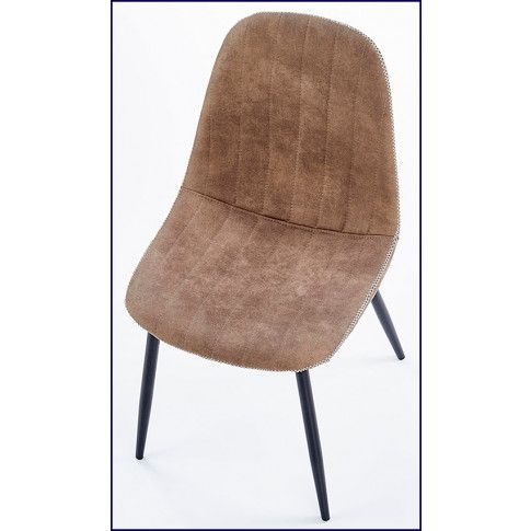 Zdjęcie beżowe krzesło tapicerowane kuchenne Klaren - sklep Edinos.pl