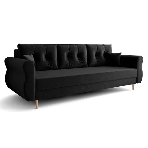 czarna sofa Eden