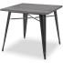 Kwadratowy metalowy stół restauracyjny beton - Mixo 3X