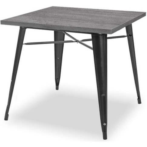 Kwadratowy stolik kawiarniany metalowy beton Mixo 3X