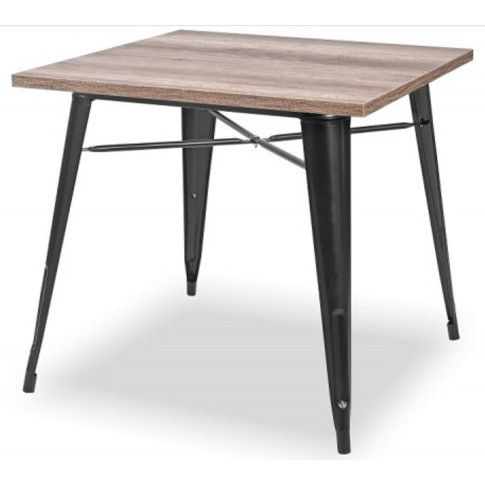 Metalowy stolik kawiarniany w stylu loft dąb sonoma Mixo 3X